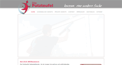 Desktop Screenshot of die-putzteufel.net