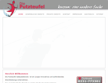 Tablet Screenshot of die-putzteufel.net